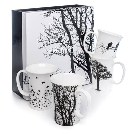 Sets of 4 - Fine China Mugs- McIntosh Collections