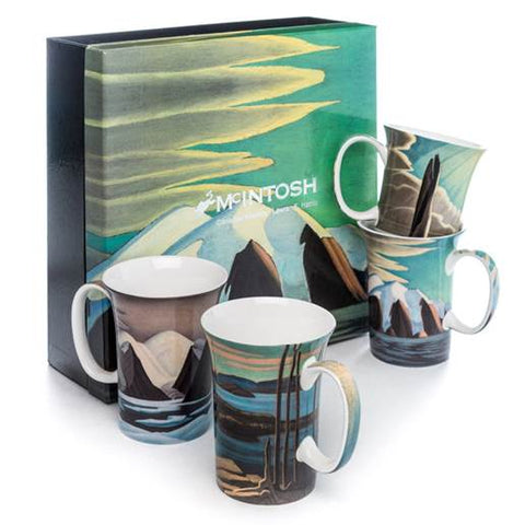 Sets of 4 - Fine China Mugs- McIntosh Collections