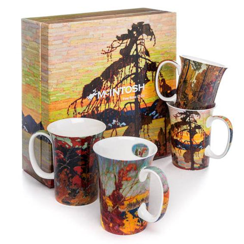 Sets of 4 - Fine China Mugs- McIntosh Collections