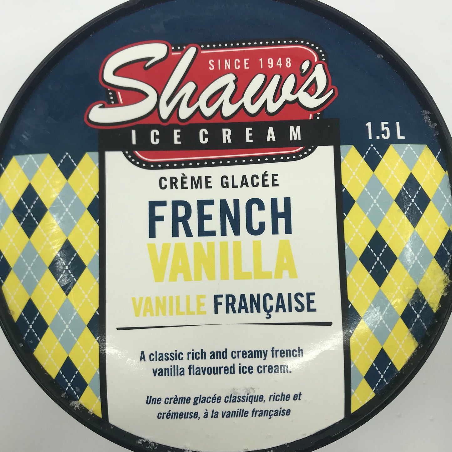 French Vanilla Ice Cream 1.5l tub (Shaw)