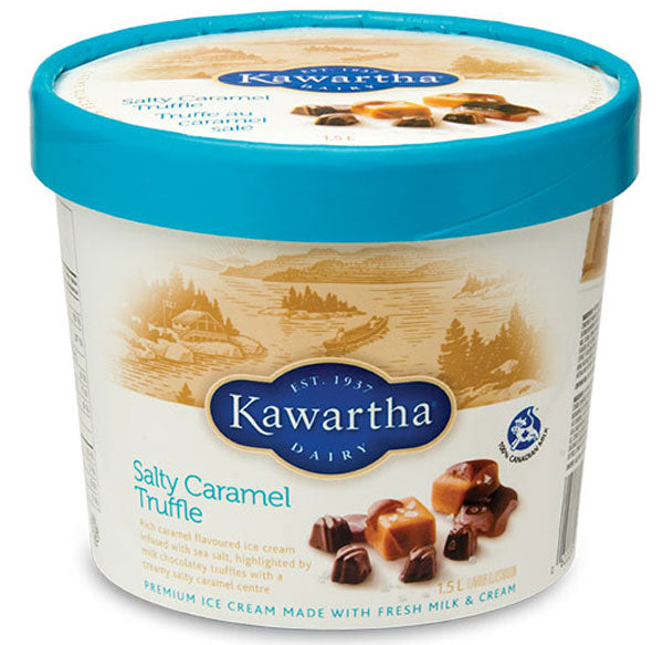 Salty Caramel Truffle- Kawartha Dairy Ice Cream 1.5 lt