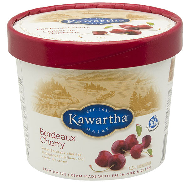 Bordeaux Cherry- Kawartha Dairy Ice Cream 1.5 lt