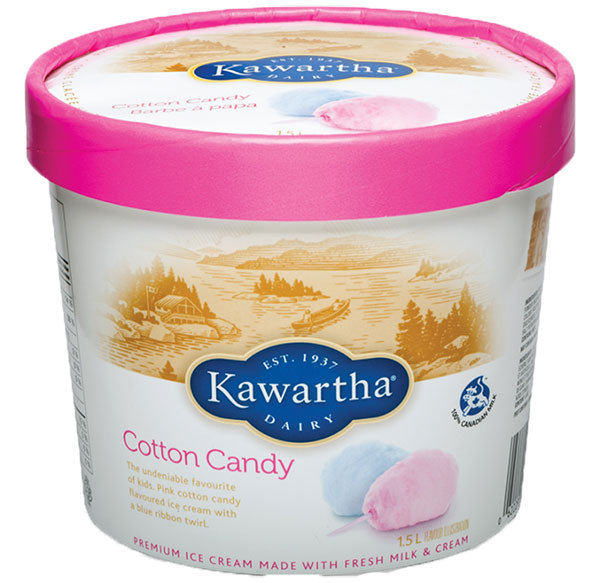 Cotton Candy- Kawartha Dairy Ice Cream 1.5 lt