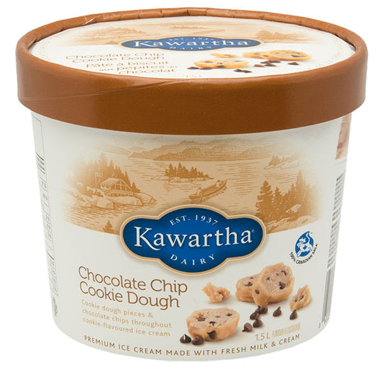 Chocolate Chip Cookie Dough- Kawartha Dairy Ice Cream 1.5 lt