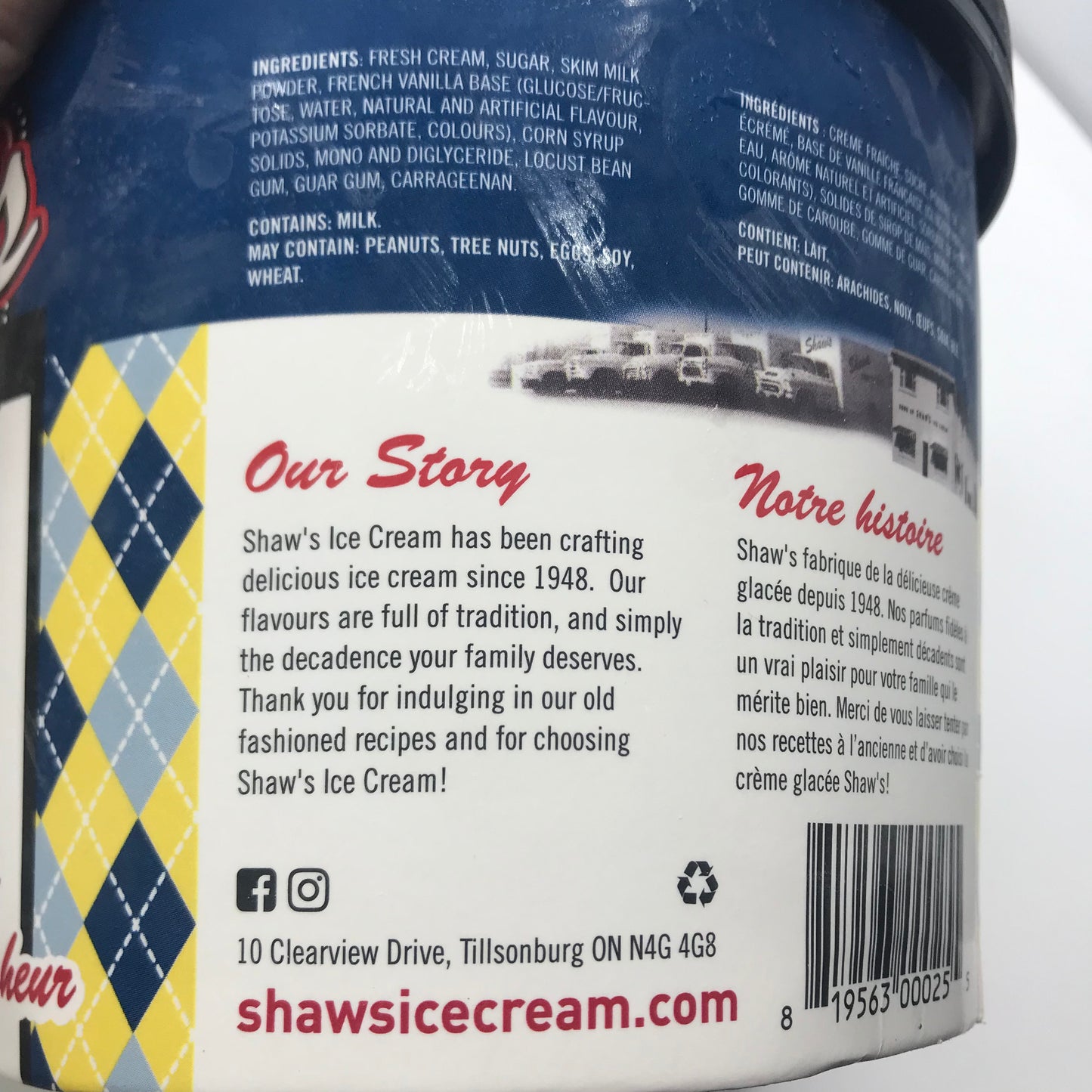 French Vanilla Ice Cream 1.5l tub (Shaw)