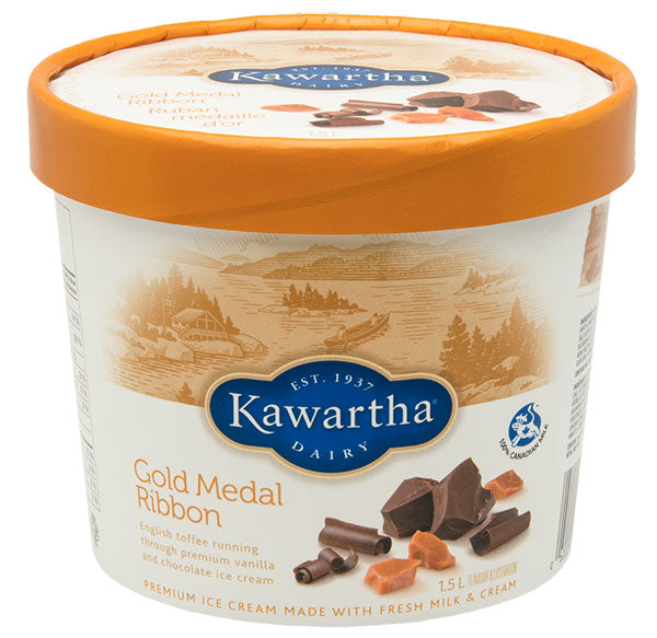 Gold Medal Ribbon- Kawartha Dairy Ice Cream 1.5 lt