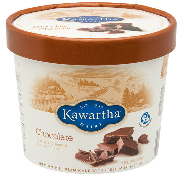 Chocolate- Kawartha Dairy Ice Cream 1.5 lt
