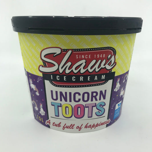 Unicorn Toots Ice Cream 1.5l tub (Shaw)
