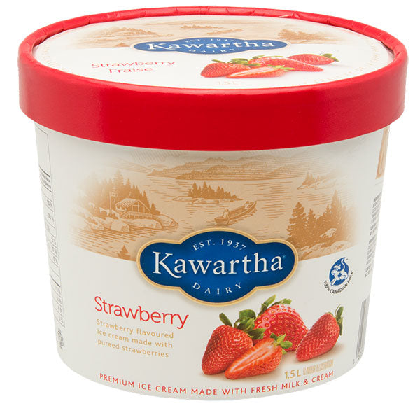 Strawberry Kawartha Dairy Ice Cream 1.5 lt