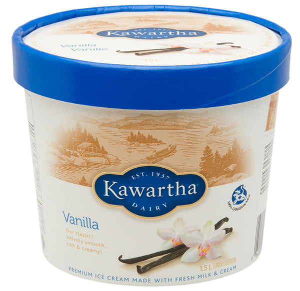 Vanilla- Kawartha Dairy Ice Cream 1.5 lt